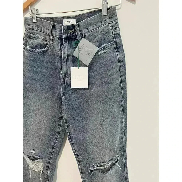Pistola Presley High Rise Relaxed Roller Jeans Size 27 - Picture 2 of 13